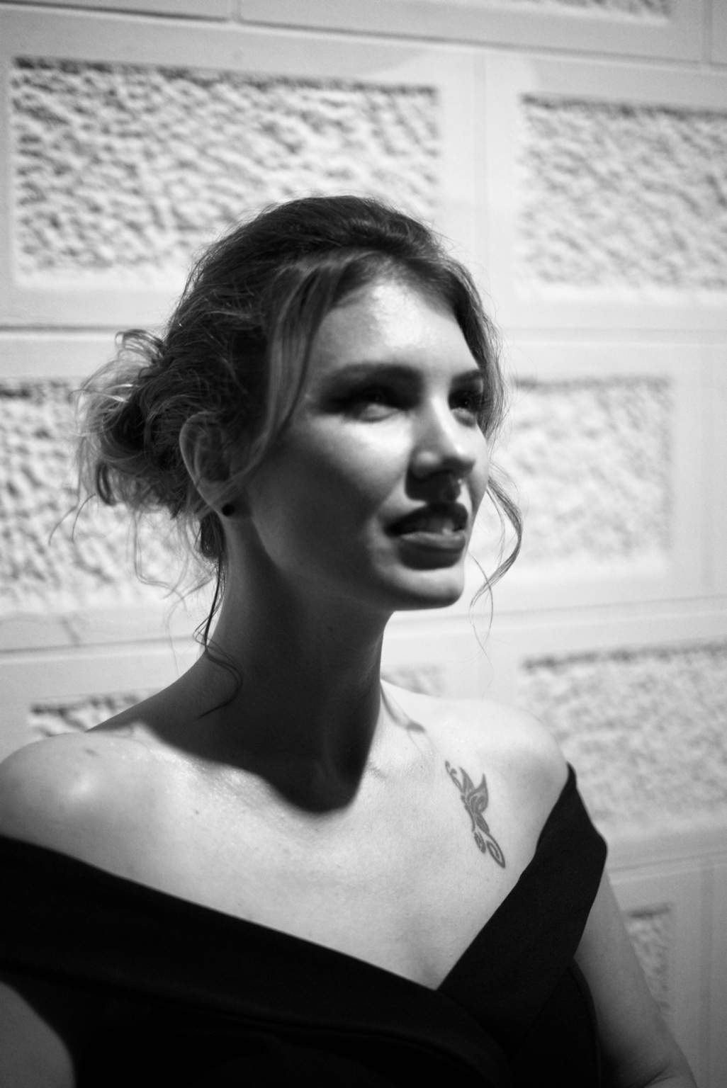 Retrato en blanco y negro de Ivett Karasz